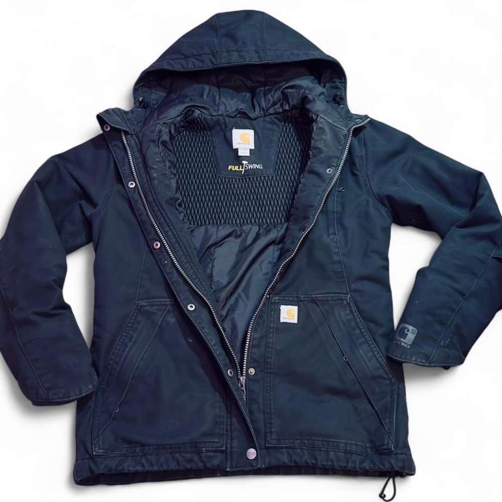 Carhartt Black Full Swing Cryder Hooded Jacket Womens XS